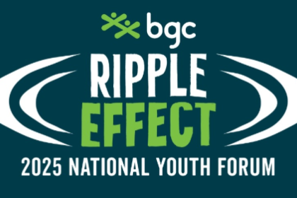 BGC Ripple Effect text above 2025 National Youth Forum