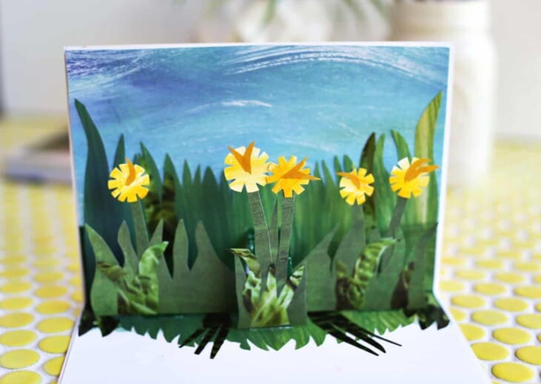 Pop-up thank you card.
